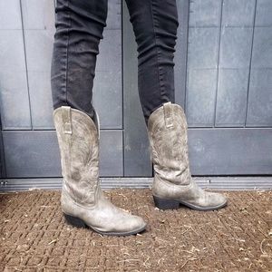 Silver Cowboy boots
